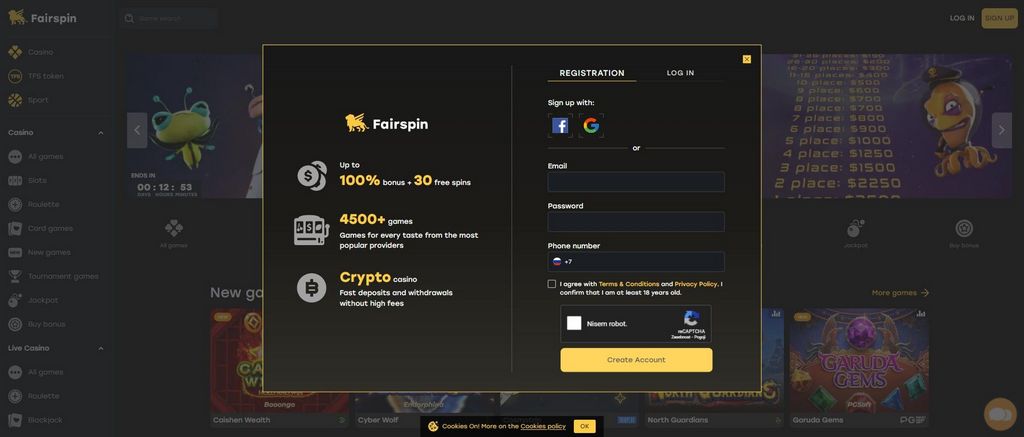 Fairspin Online casino